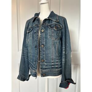 American Rag Medium Distressed Denim Jacket Women’s